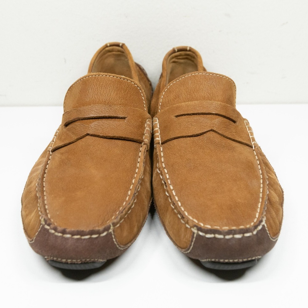 COLE HAAN Wyatt Driving Moccasins Penny Loafers British Tan C30966 Mens Sz 9 M